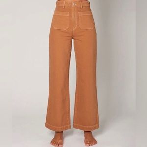ROLLA’S- Sailor Wide-leg Denim in Tobacco- NWT